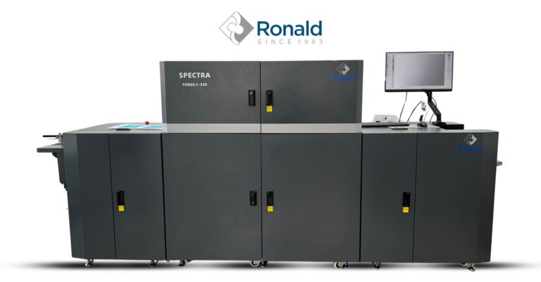 Industrial digital inkjet printing machine Spectra Forge