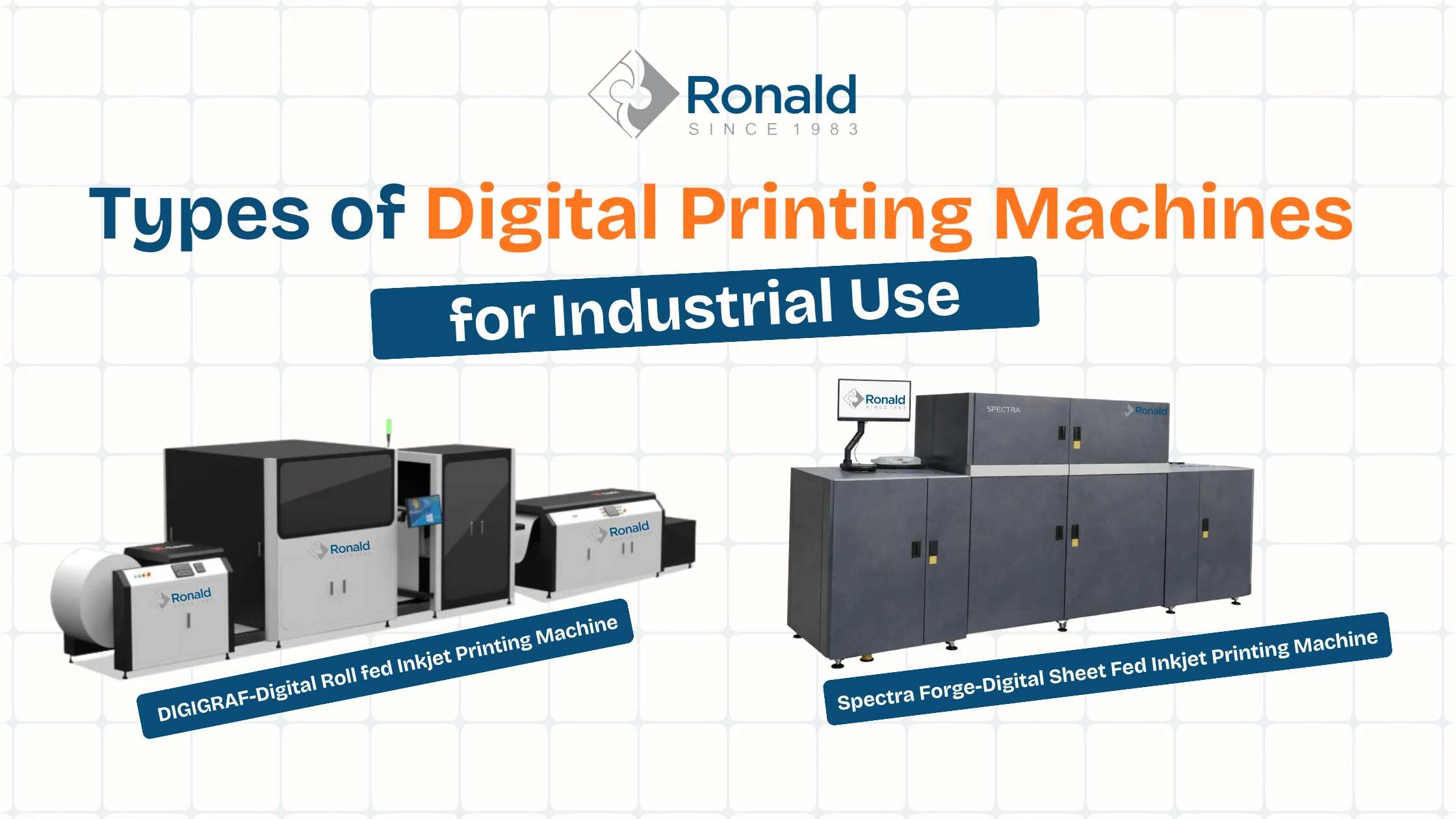 Types of digital printing machine for industrial use