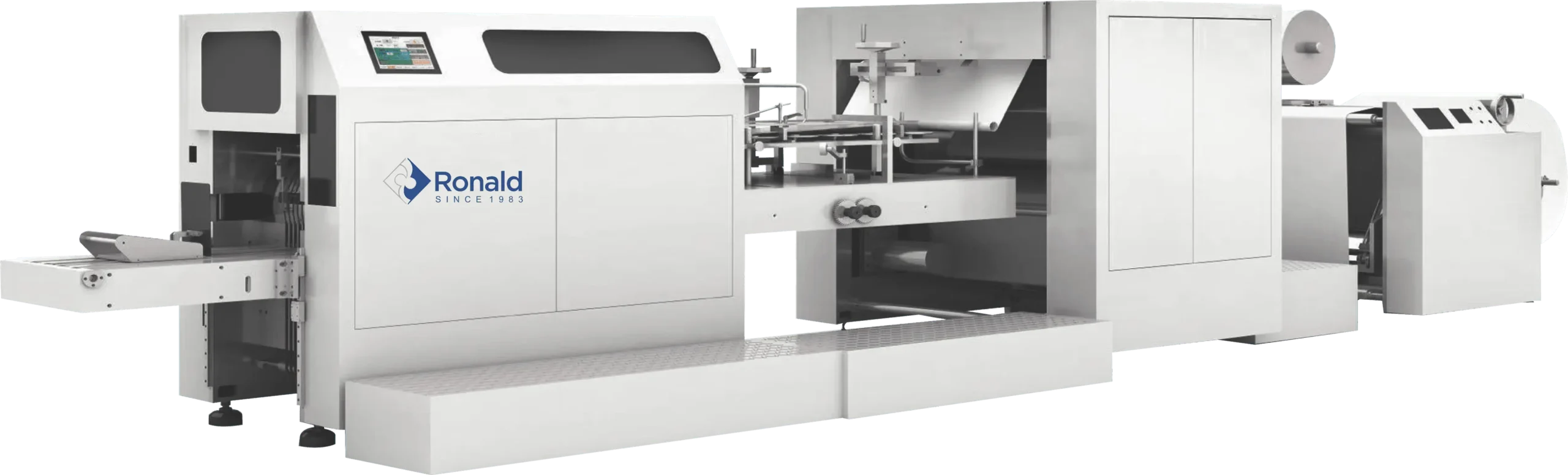 V Bottom Paper Bag Making Machine with Window